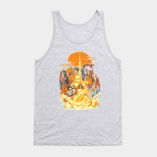 Smash! Zap!! Zooom!! - Butt-Chinned Captain Tank Top